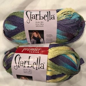 2 skeins Starbella yarn “Wild Hydrangea.”